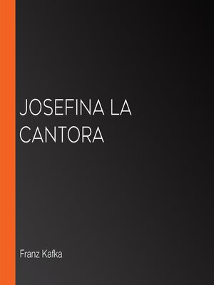 cover image of Josefina la cantora